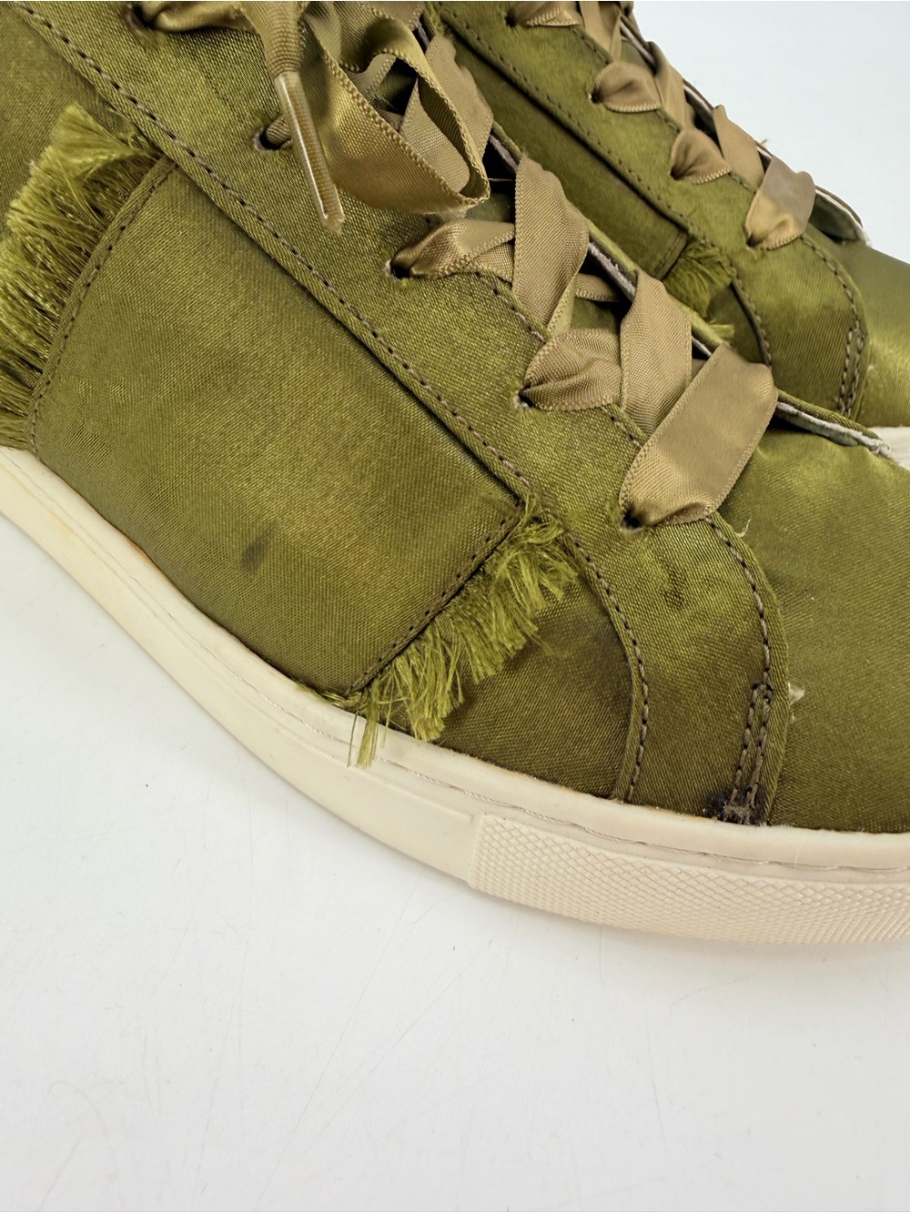 Free People Green Naples Slip On Sneaker 39 FLAWS - Picture 2 of 9